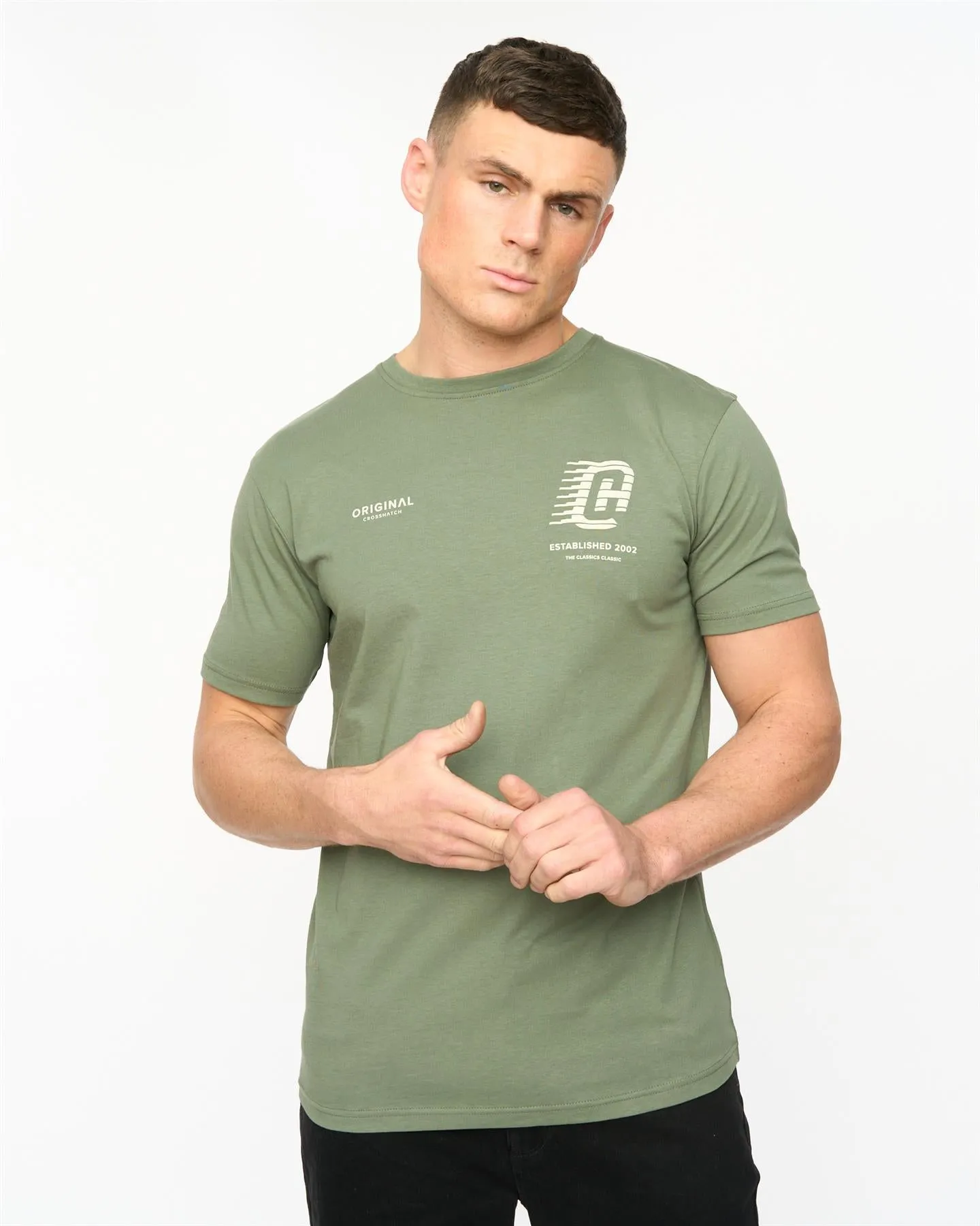 Mens Morville T-Shirt Olive sold by Brand Corner