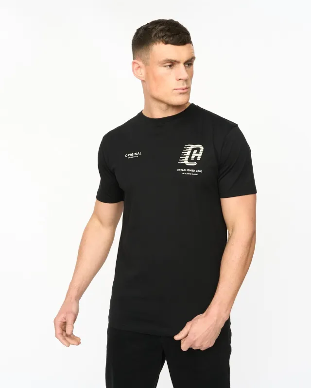Mens Morville T-Shirt Black made by Brand Corner
