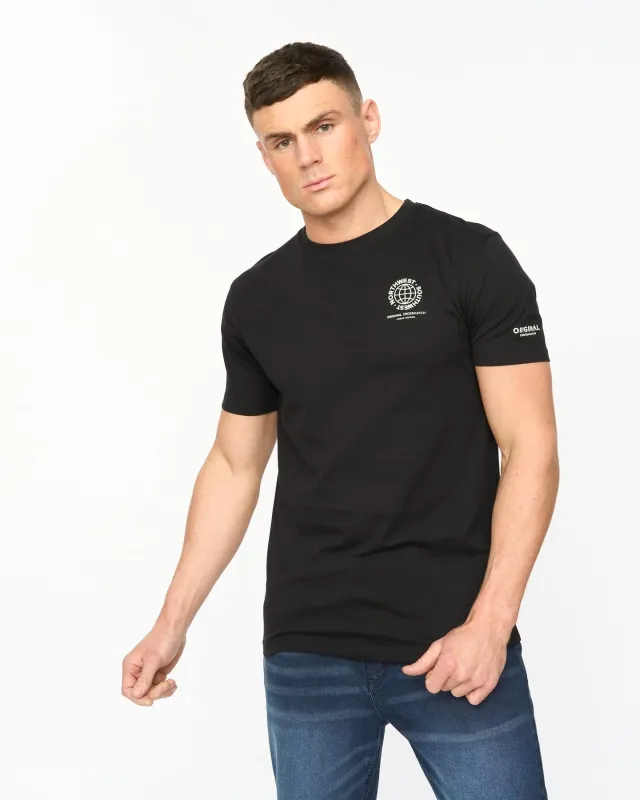 Mens Chittingtons T-Shirt Black made by Brand Corner