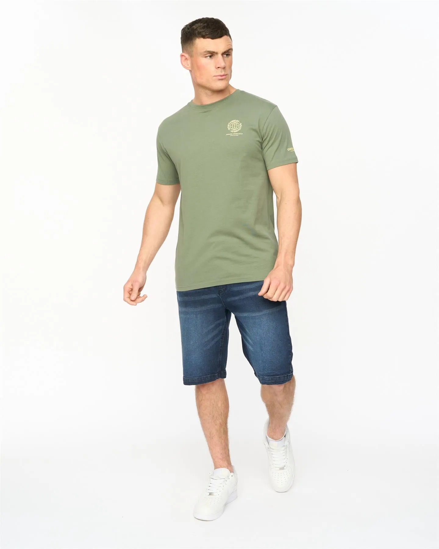 Mens Chittingtons T-Shirt Olive sold by Brand Corner product image thumbnail 3