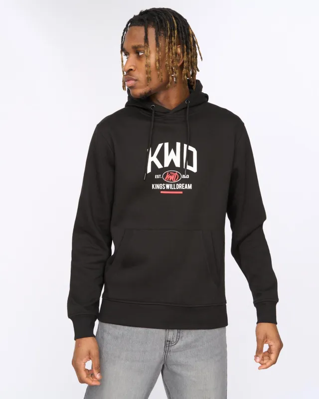 Mens Tattooed Hoodie Black made by Kings Will Dream