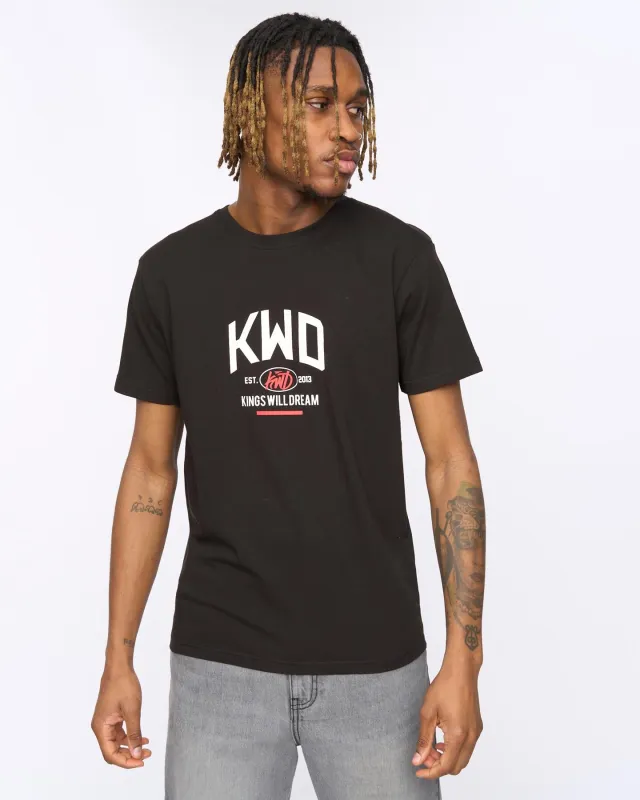 Mens Tattooed T-Shirt Black made by Kings Will Dream