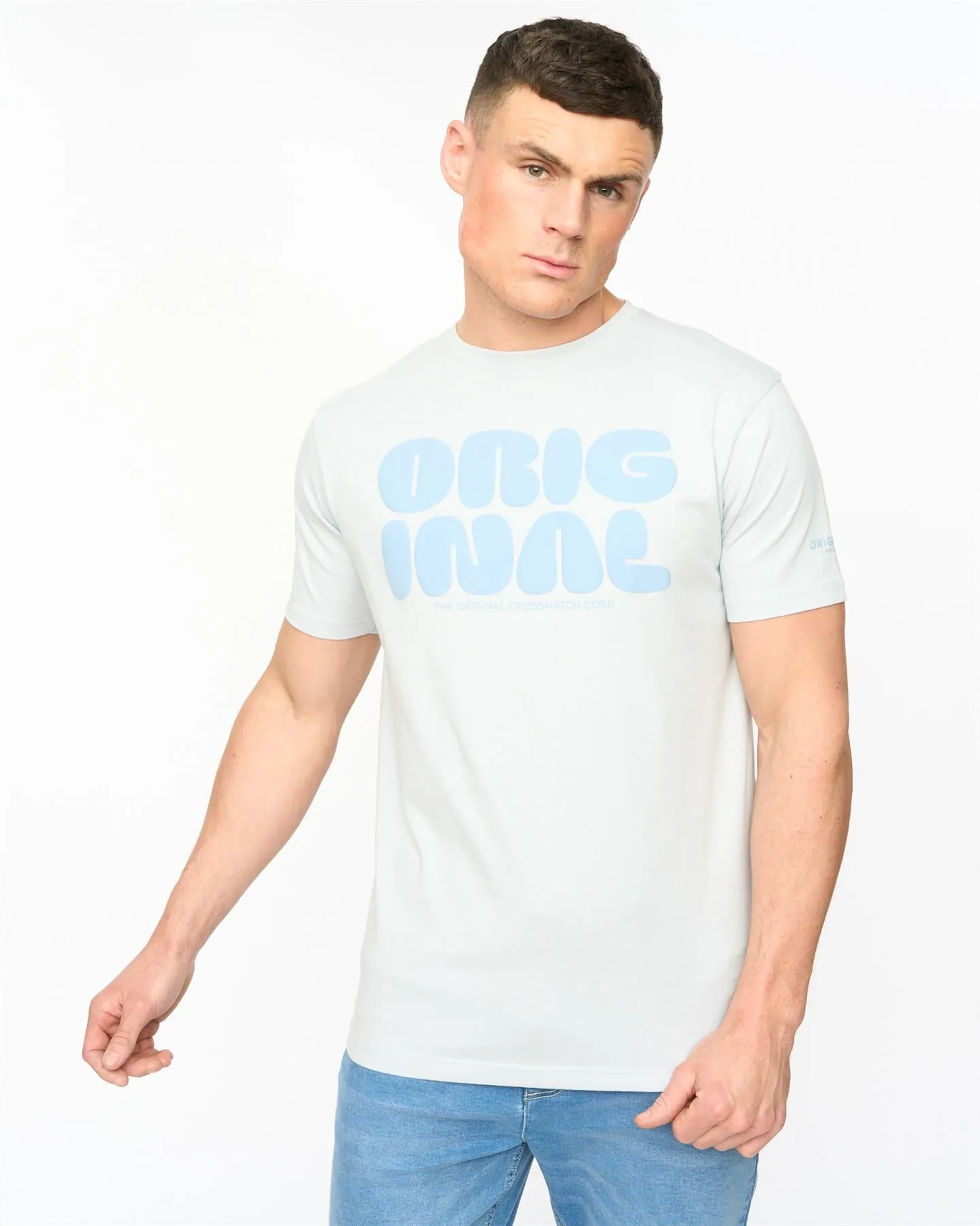 Mens Transflate T-Shirt Light Blue sold by Brand Corner