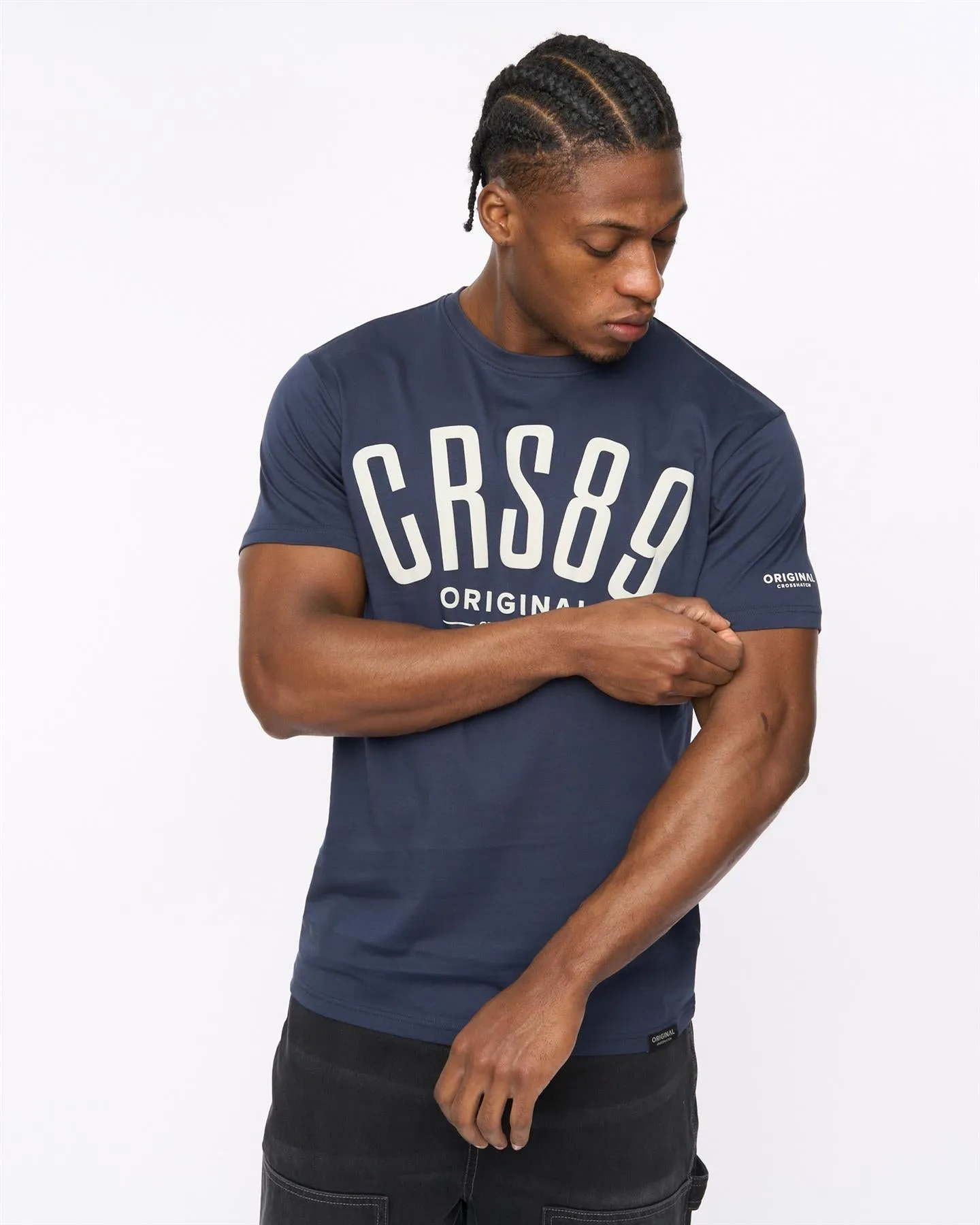 Mens Hallfell T-Shirt Navy sold by Brand Corner