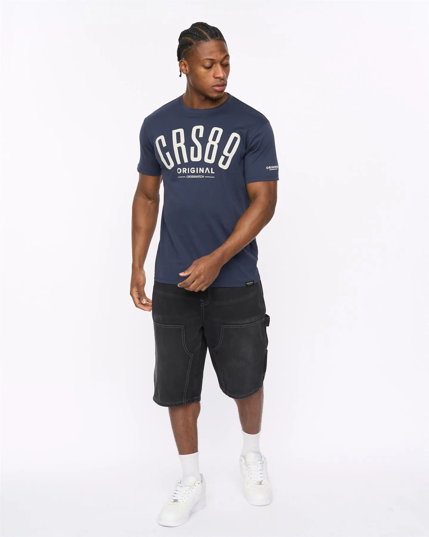 Mens Hallfell T-Shirt Navy sold by Brand Corner product image thumbnail 3