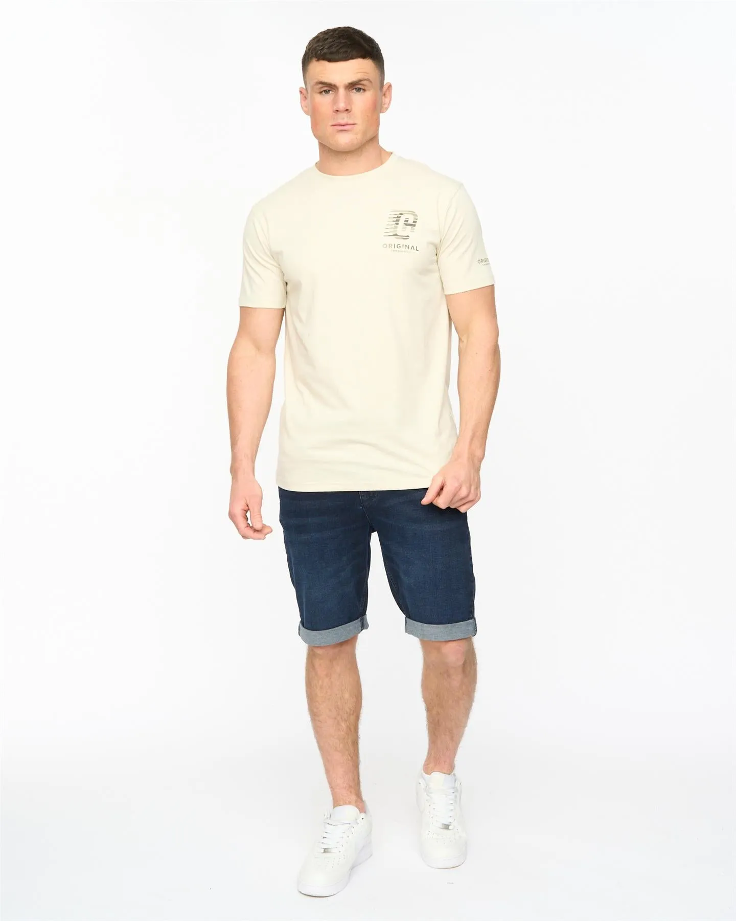 Mens Youlgreeve Belted Denim Shorts Dark Wash sold by Brand Corner product image thumbnail 3
