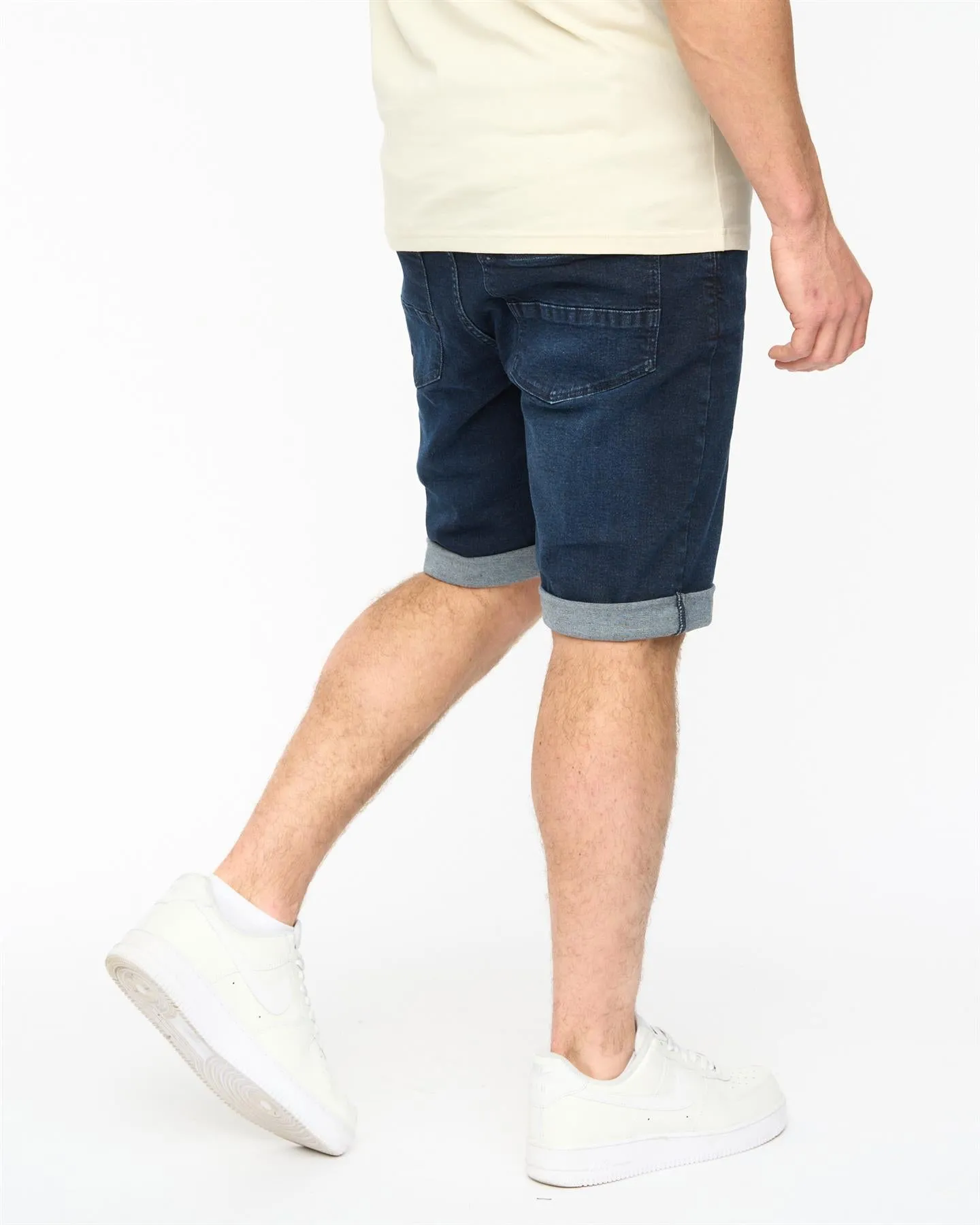 Mens Youlgreeve Belted Denim Shorts Dark Wash sold by Brand Corner product image thumbnail 4