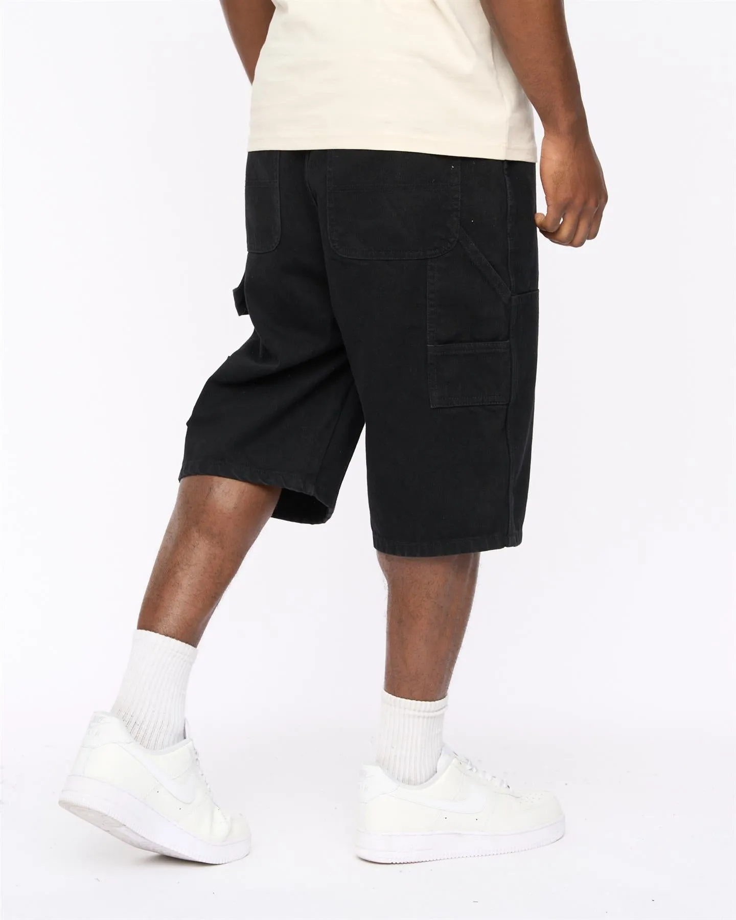 Mens Teleman Denim Shorts Black sold by Brand Corner product image thumbnail 2