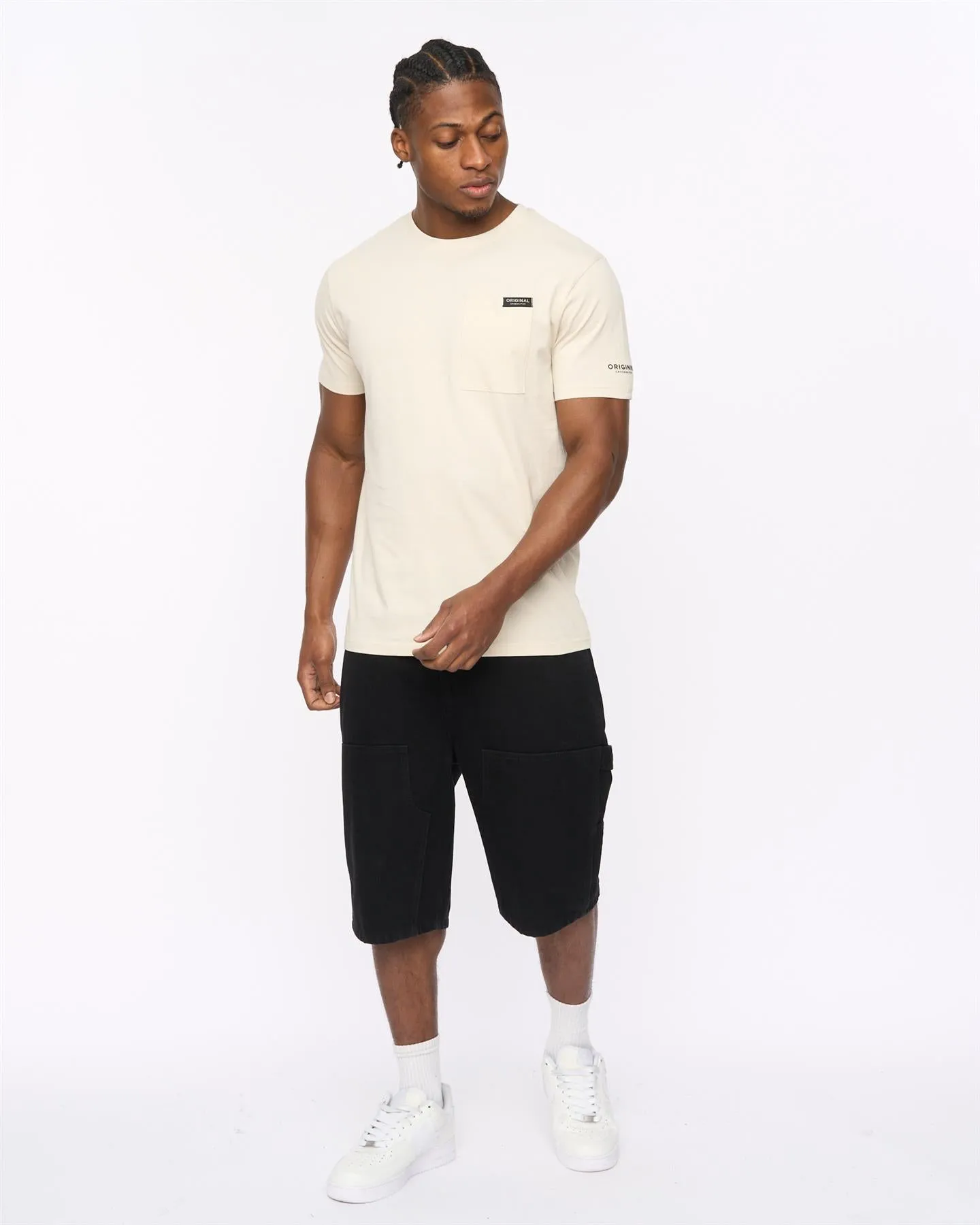 Mens Teleman Denim Shorts Black sold by Brand Corner product image thumbnail 3