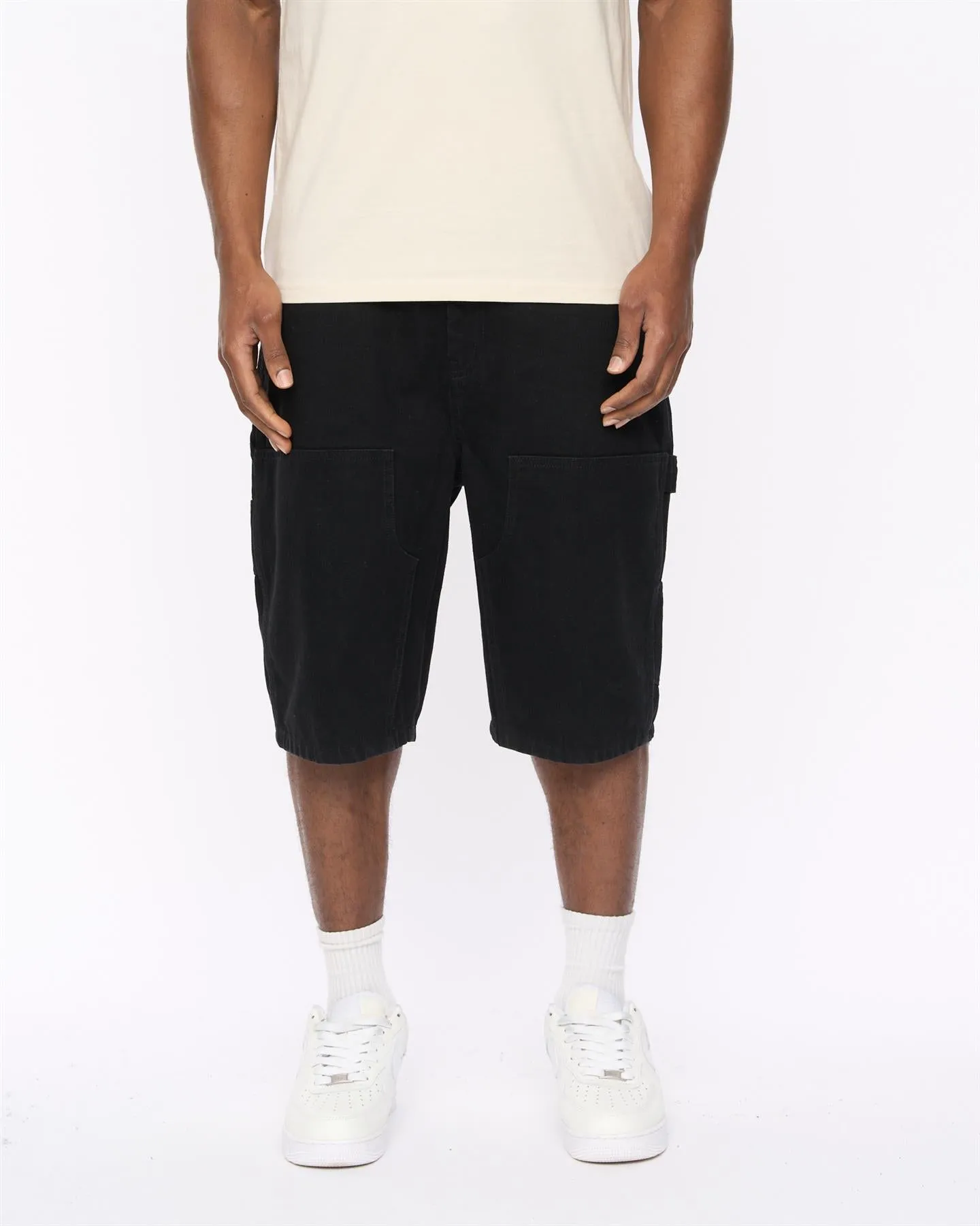 Mens Teleman Denim Shorts Black sold by Brand Corner product image thumbnail 4