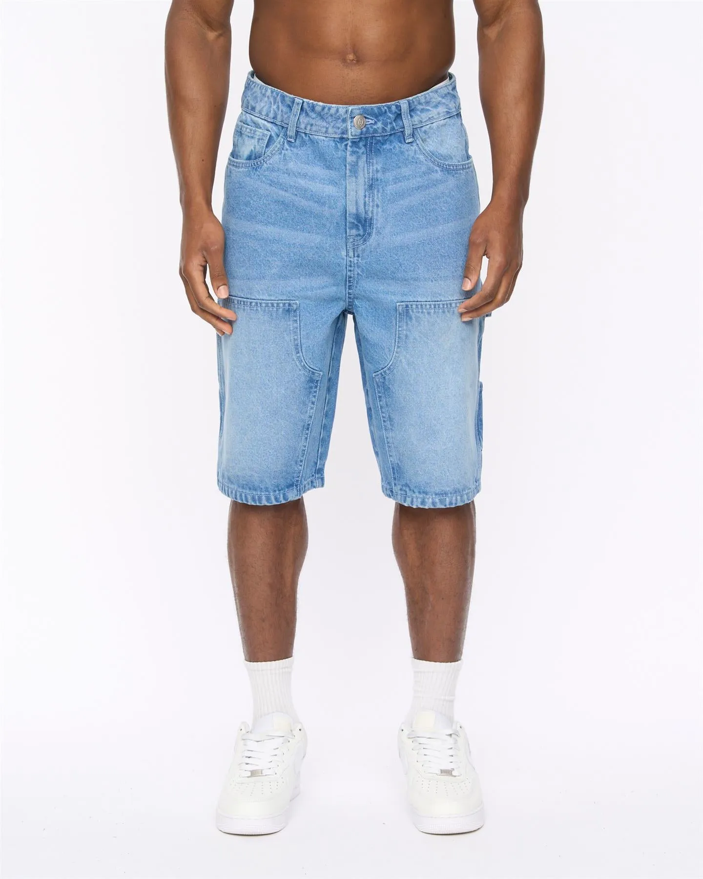 Mens Teleman Denim Shorts Light Wash sold by Brand Corner product image thumbnail 5