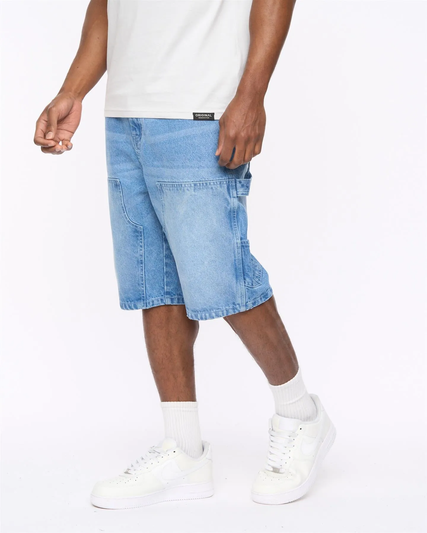 Mens Teleman Denim Shorts Light Wash sold by Brand Corner product image thumbnail 2