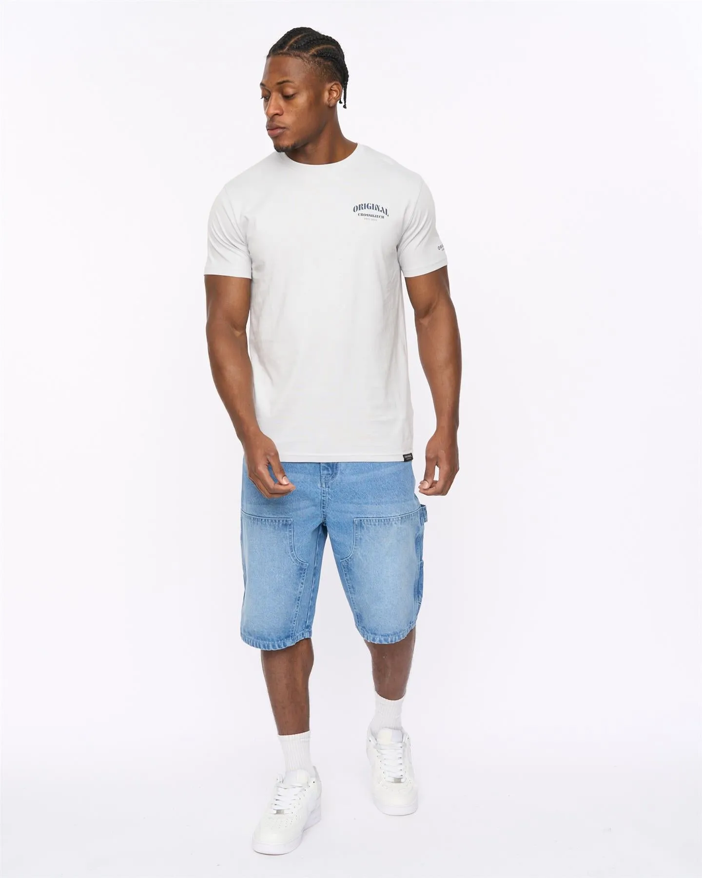 Mens Teleman Denim Shorts Light Wash sold by Brand Corner product image thumbnail 3