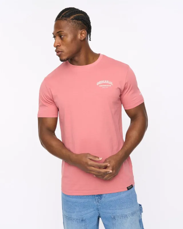 Mens Labstock T-Shirt Pink made by Brand Corner