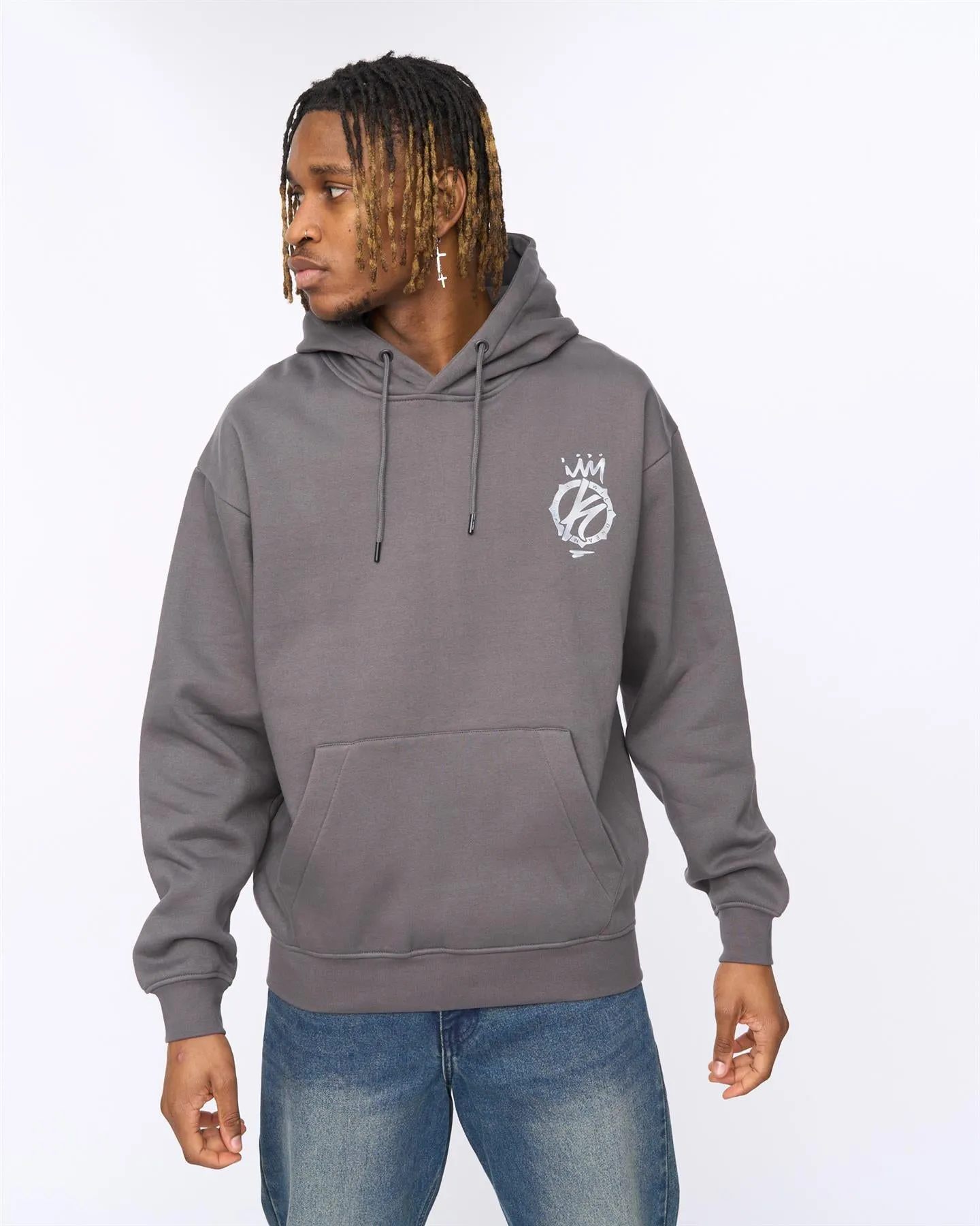 Mens Kayspray Hoodie Asphalt sold by Brand Corner product image thumbnail 2