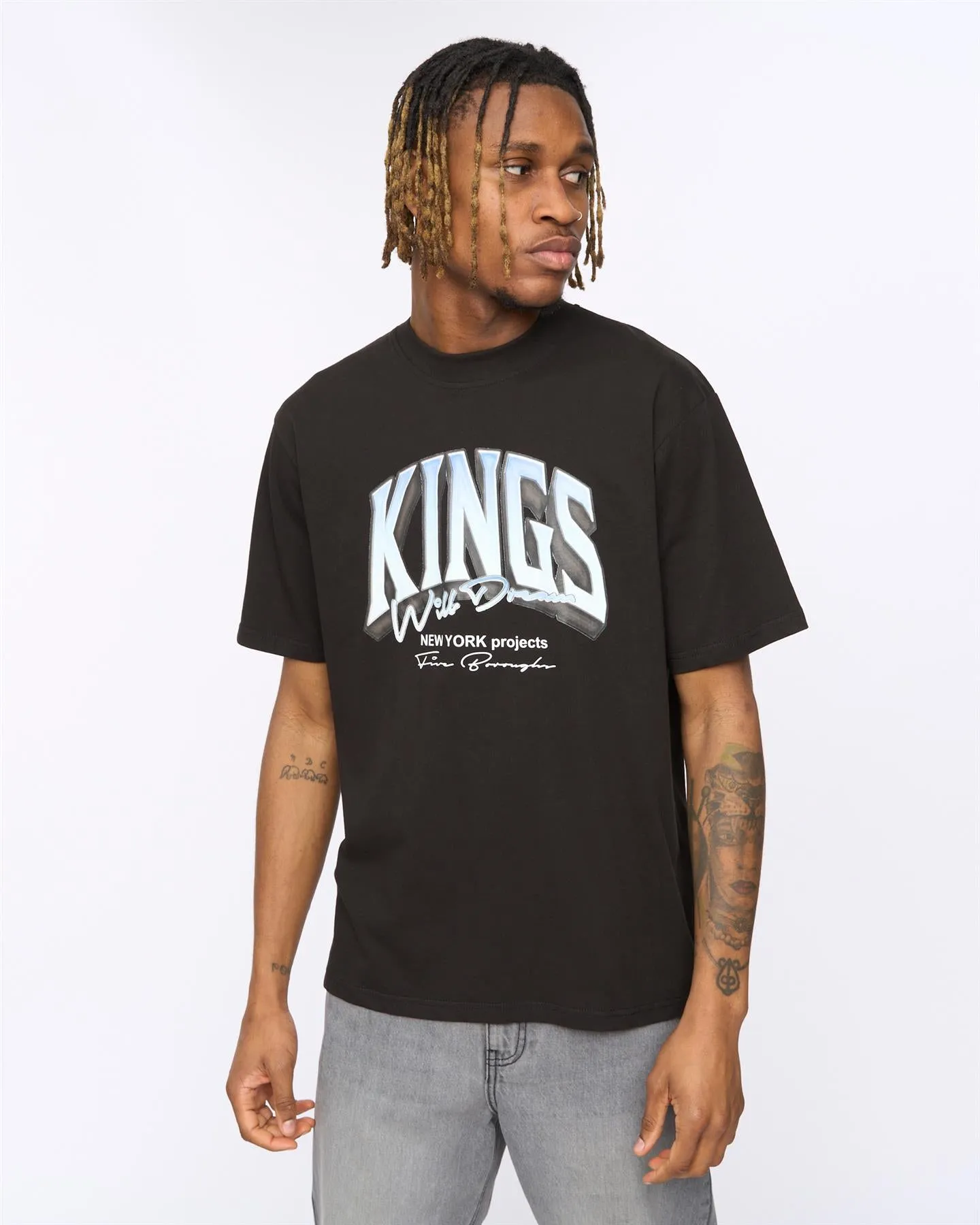 Mens Kingteam T-Shirt Black sold by Brand Corner product image thumbnail 2