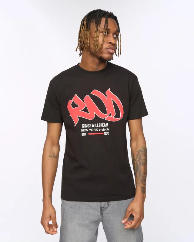 Mens Markered T-Shirt Black made by Kings Will Dream