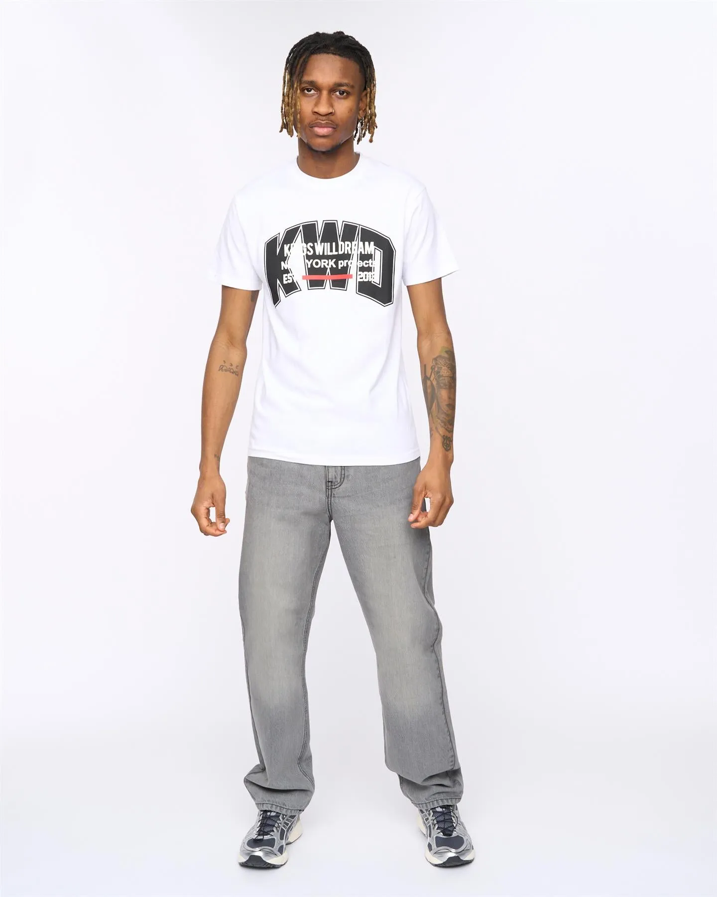 Mens Typeover T-Shirt White sold by Brand Corner product image thumbnail 3