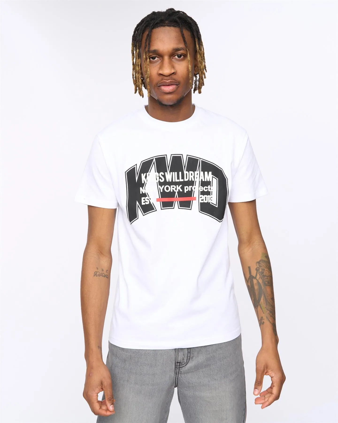 Mens Typeover T-Shirt White sold by Brand Corner