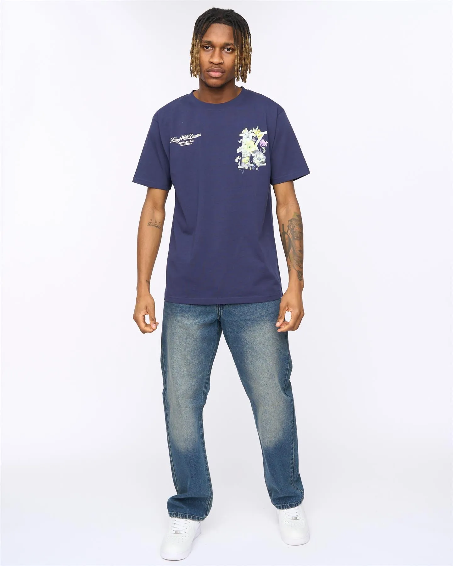 Mens Garden Relaxed Fit T-Shirt Navy sold by Brand Corner product image thumbnail 3