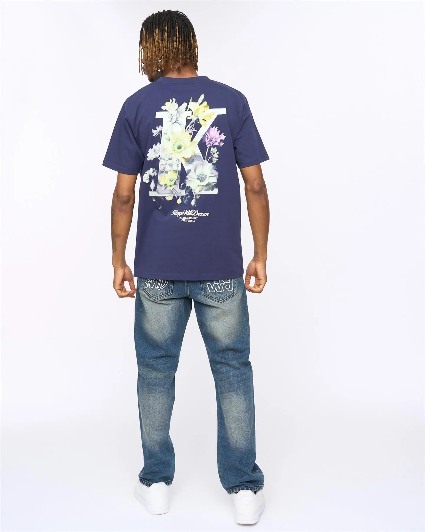 Mens Garden Relaxed Fit T-Shirt Navy sold by Brand Corner product image thumbnail 4