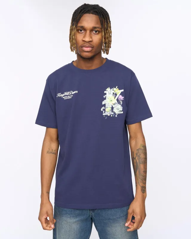 Mens Garden Relaxed Fit T-Shirt Navy made by Brand Corner