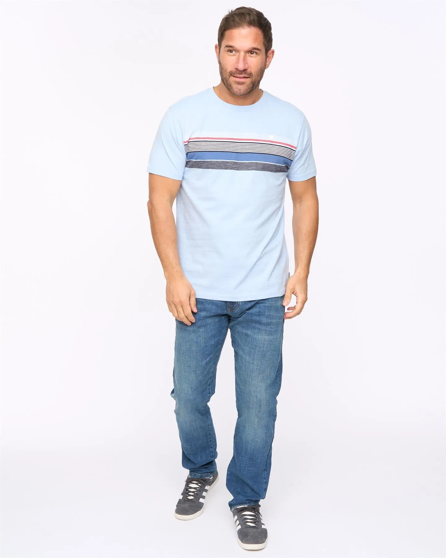 Mens Laylen T-Shirt Light Blue sold by Brand Corner product image thumbnail 3