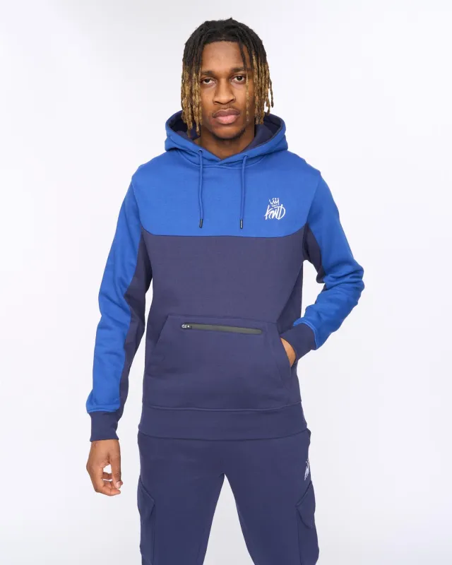Mens Techy Hoodie Navy/Blue made by Kings Will Dream