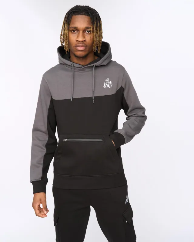 Mens Techy Hoodie Black/Asphalt made by Kings Will Dream