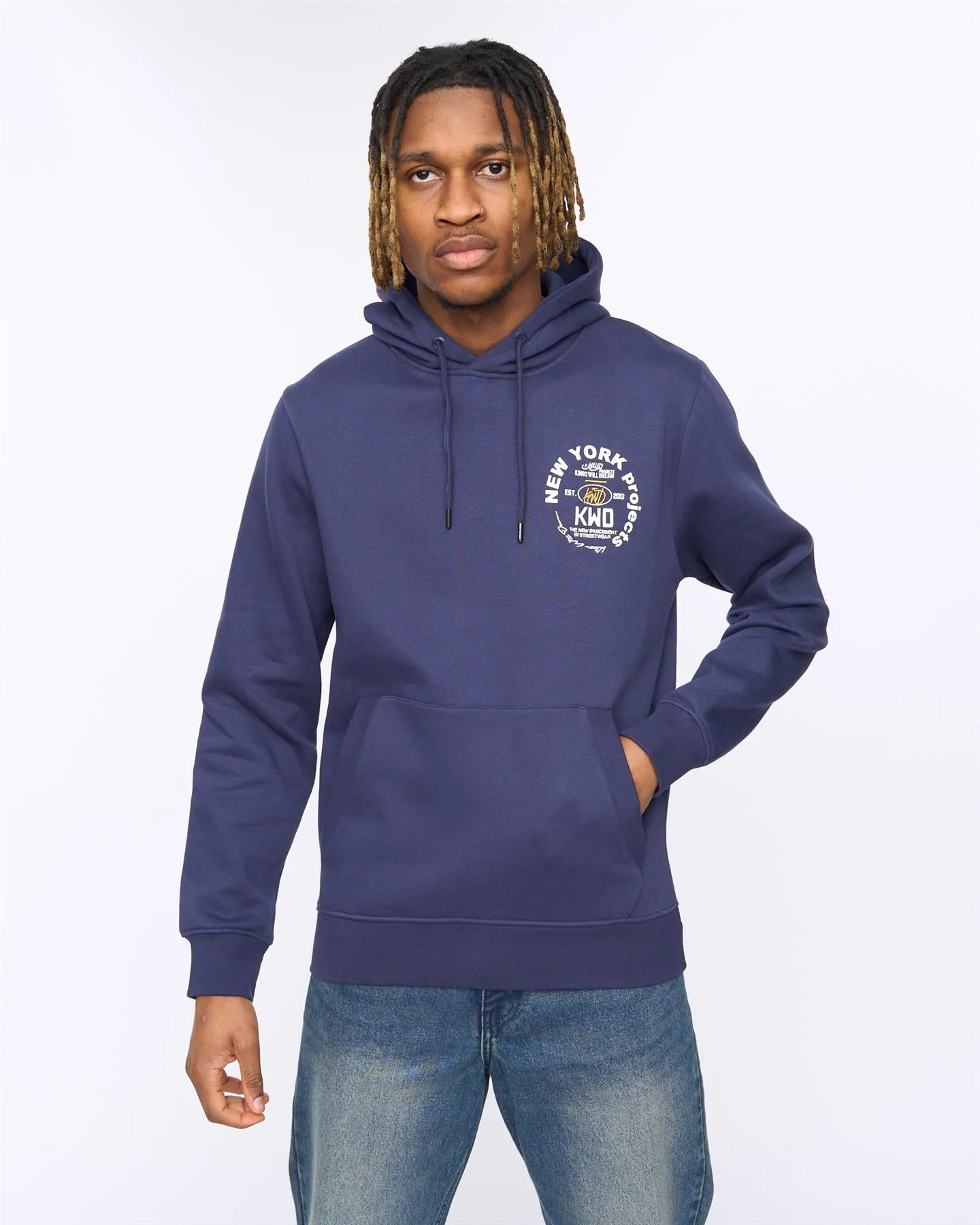 Mens Mobalot Hoodie Navy sold by Brand Corner