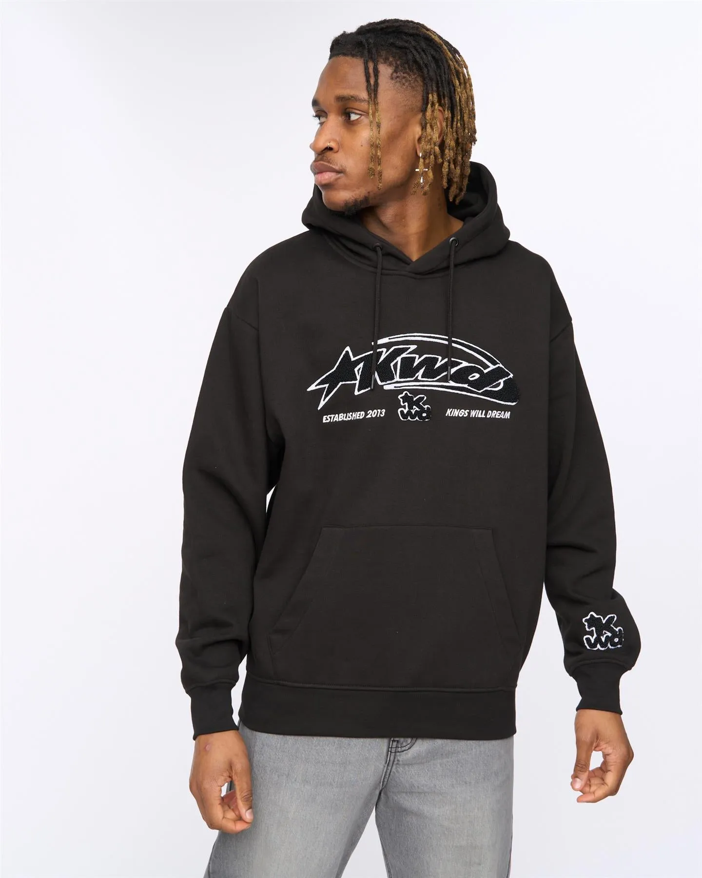 Mens Dashed Hoodie Black sold by Brand Corner product image thumbnail 2