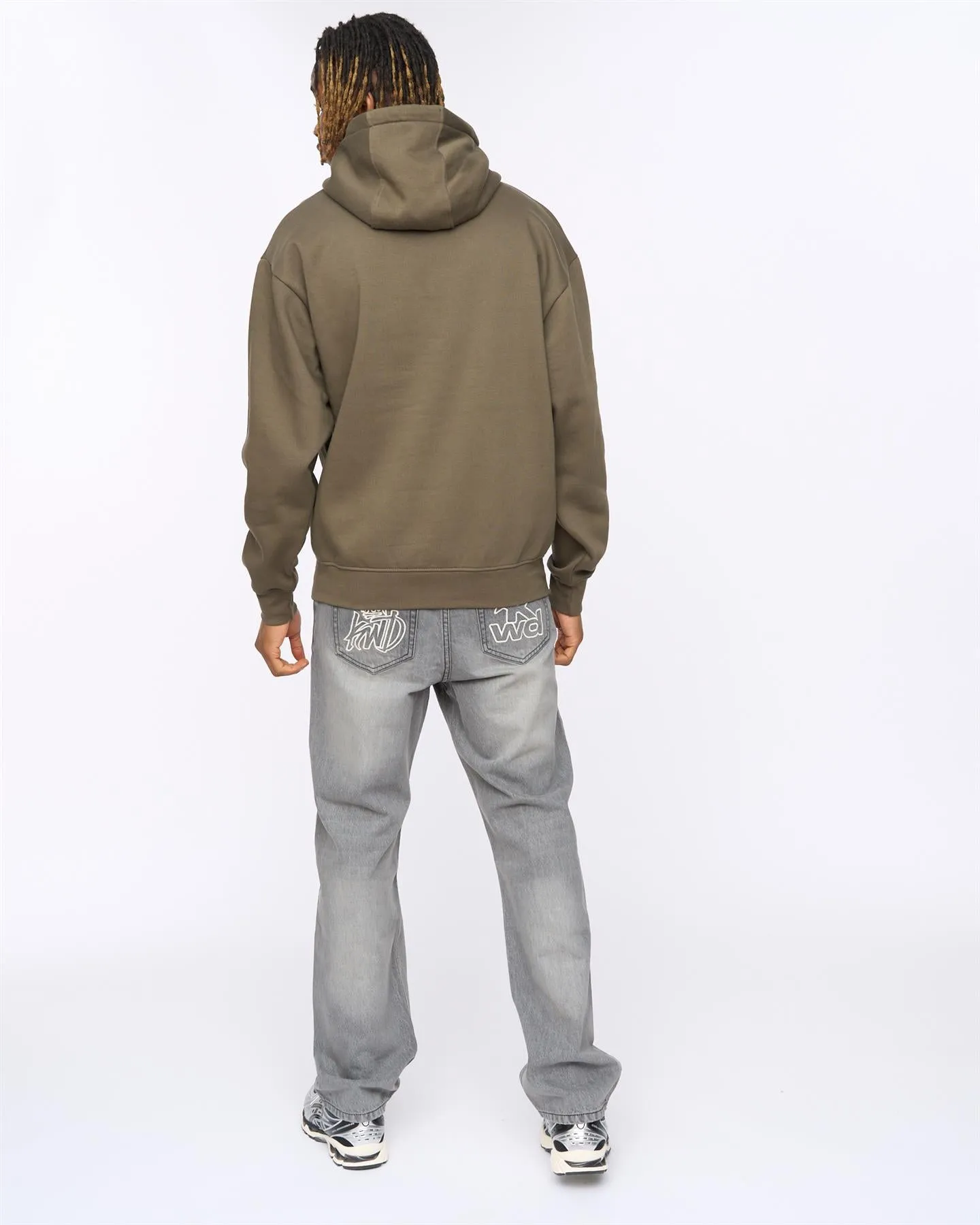 Mens Dashed Hoodie Olive sold by Brand Corner product image thumbnail 4