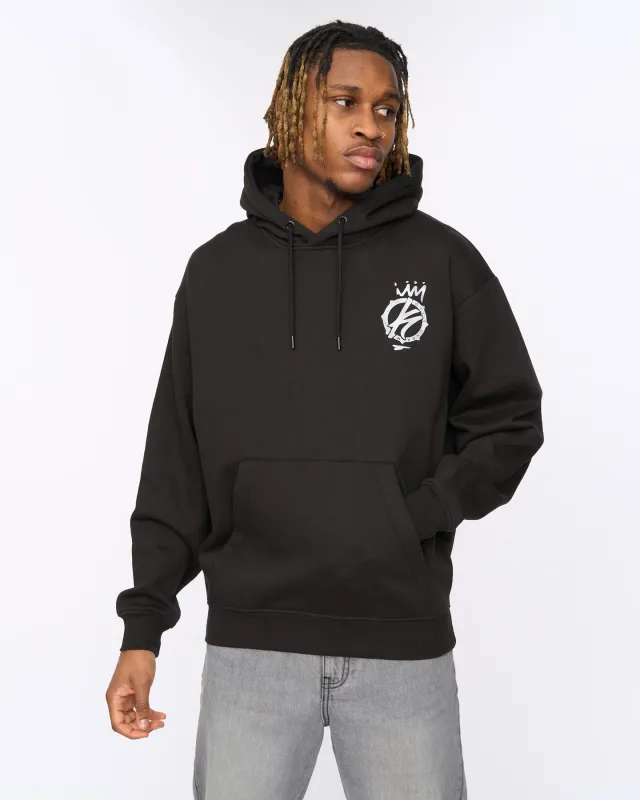 Mens Kayspray Hoodie  Black made by Kings Will Dream