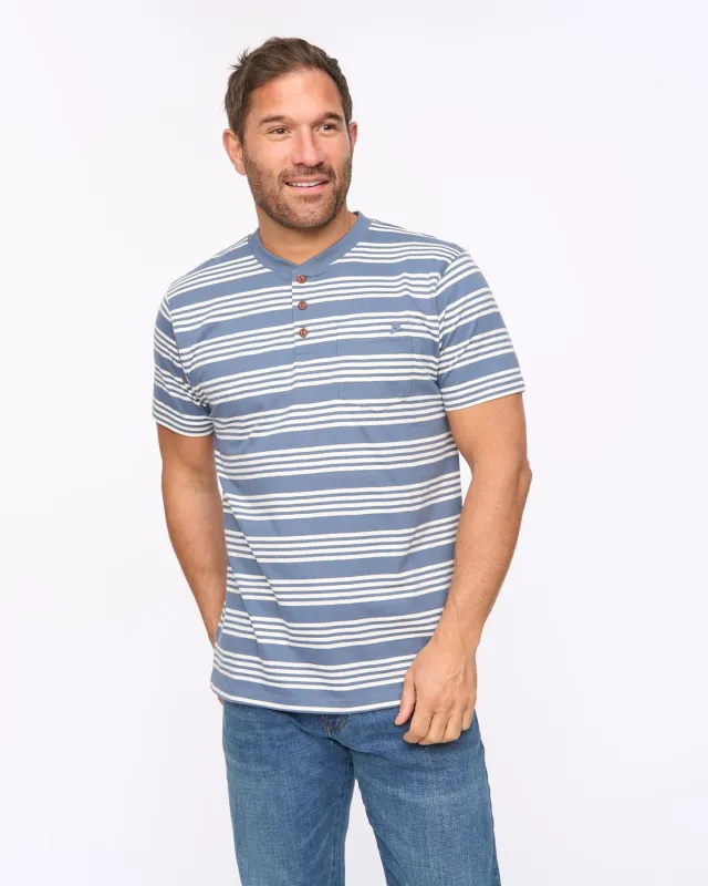 Mens Brigman T-Shirt Denim Blue made by Brand Corner