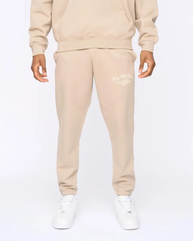 Mens Arch Joggers Stone made by Brand Corner