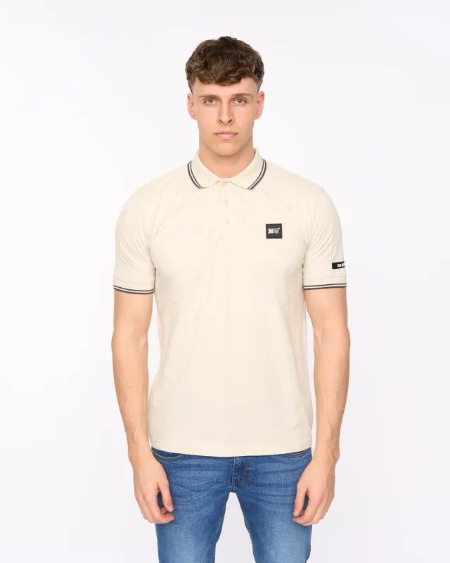 Mens Wrentham Polo Light Stone made by Duck and Cover