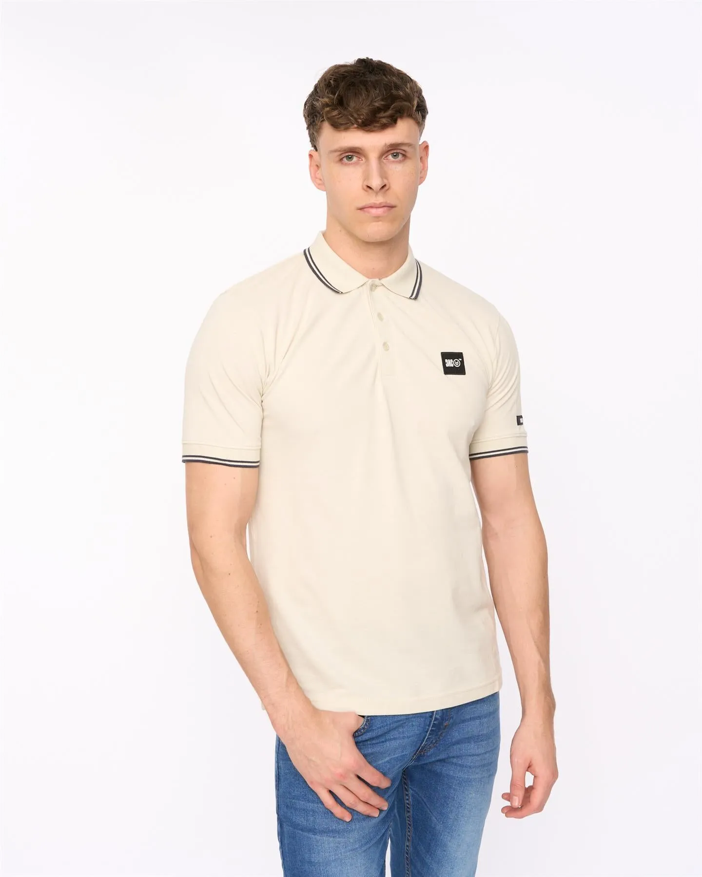 Mens Wrentham Polo Light Stone sold by Brand Corner product image thumbnail 5