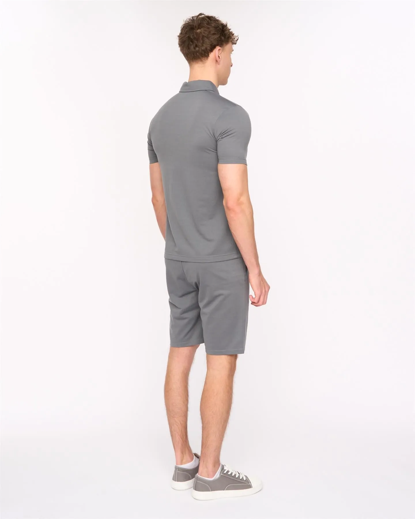 Mens Medford Polo & Shorts Set Grey sold by Brand Corner product image thumbnail 2