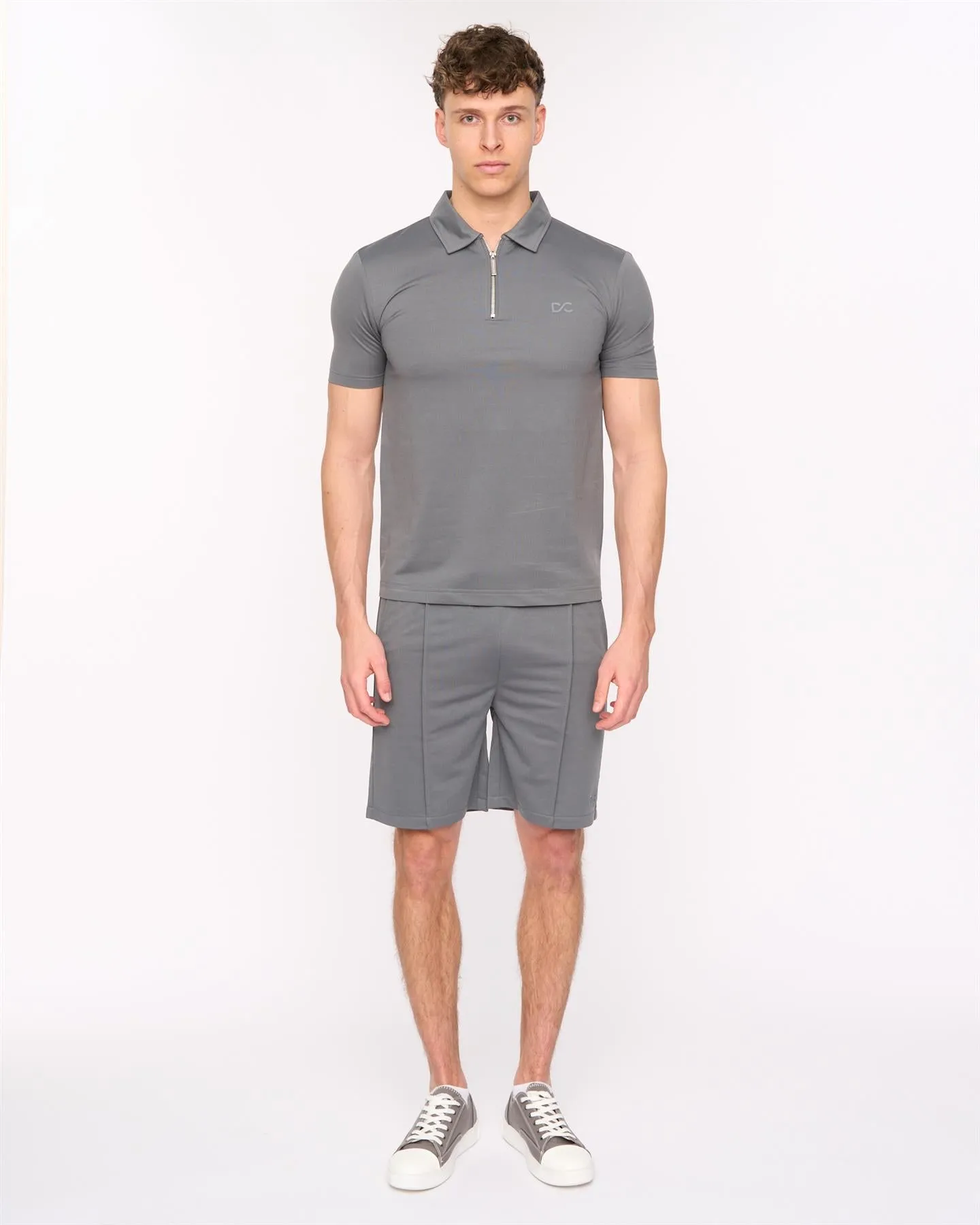 Mens Medford Polo & Shorts Set Grey sold by Brand Corner