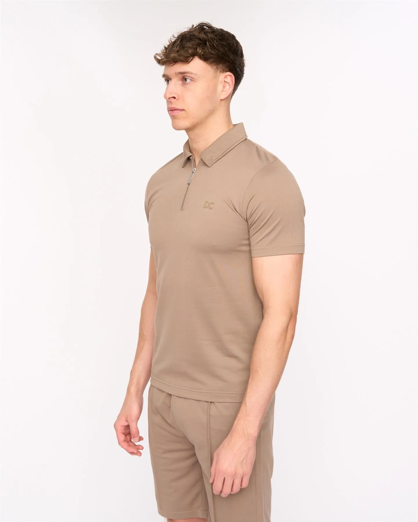 Mens Medford Polo & Shorts Set Taupe sold by Brand Corner product image thumbnail 4