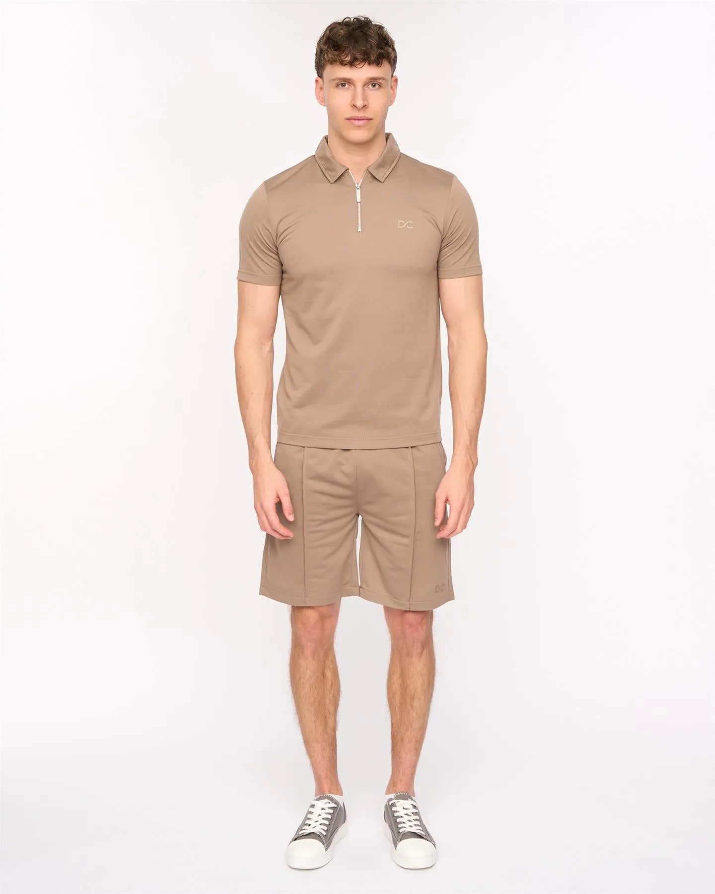Mens Medford Polo & Shorts Set Taupe sold by Brand Corner