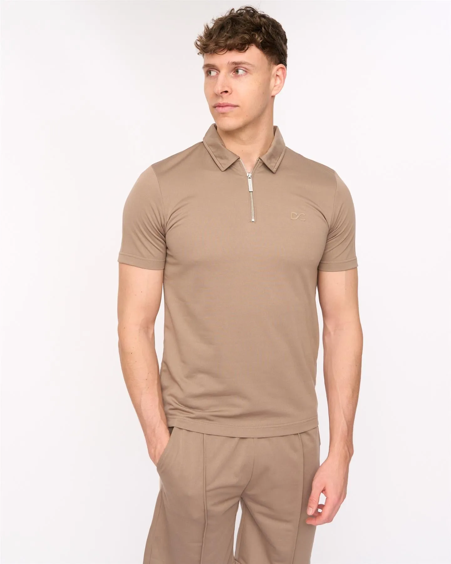 Mens Medford Polo & Shorts Set Taupe sold by Brand Corner product image thumbnail 5