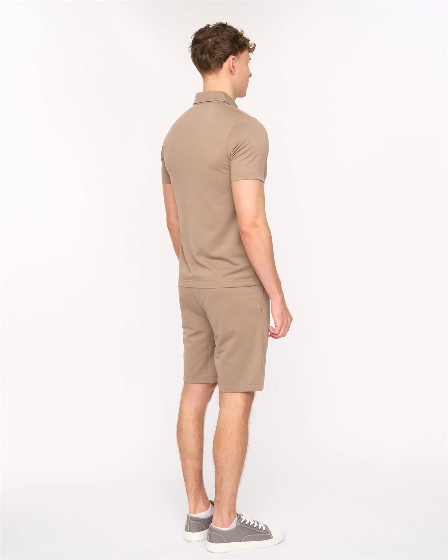 Mens Medford Polo & Shorts Set Taupe sold by Brand Corner product image thumbnail 2