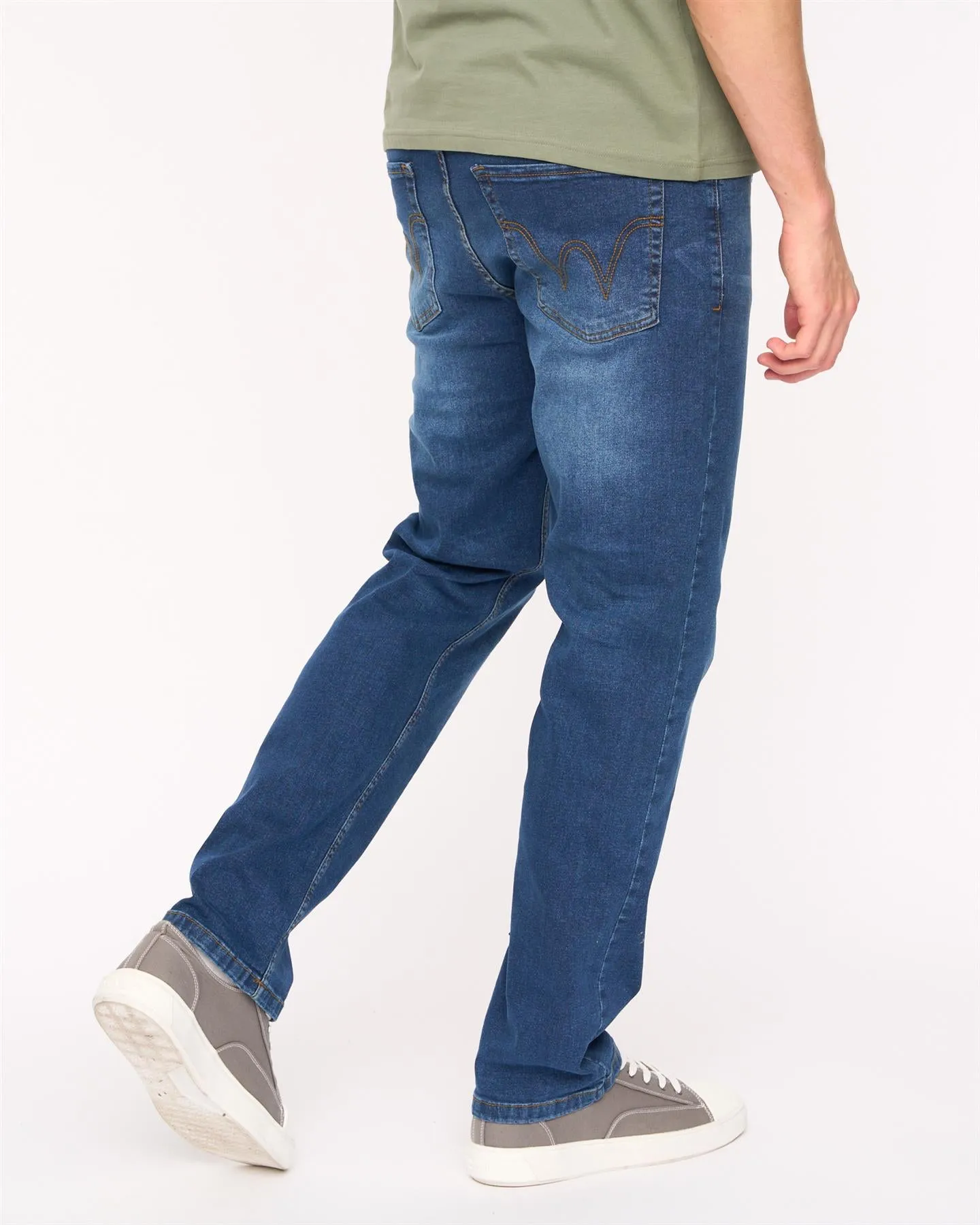 Mens Crestline Straight Leg Jeans Mid Wash sold by Brand Corner product image thumbnail 4