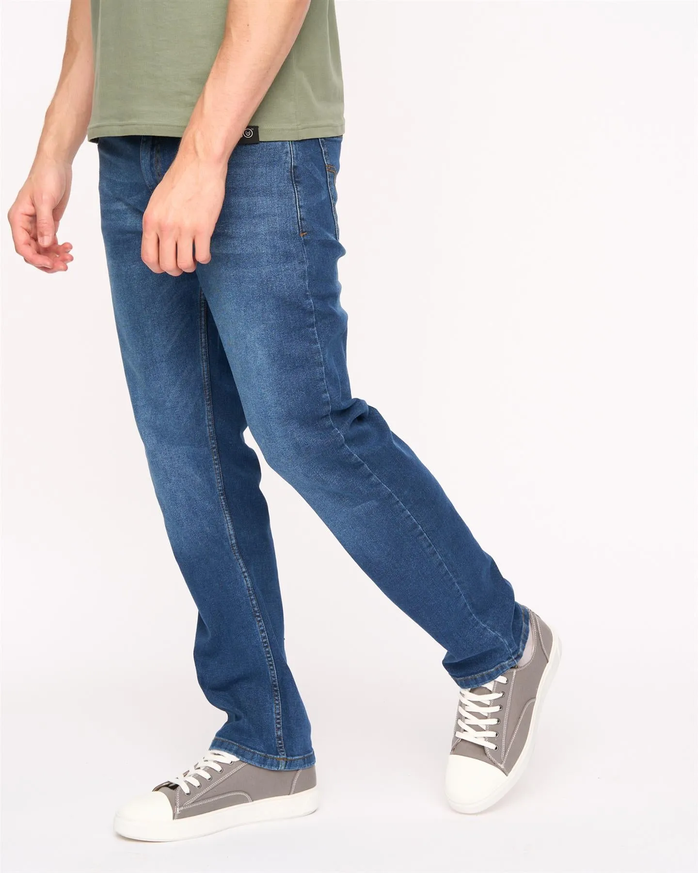 Mens Crestline Straight Leg Jeans Mid Wash sold by Brand Corner product image thumbnail 2