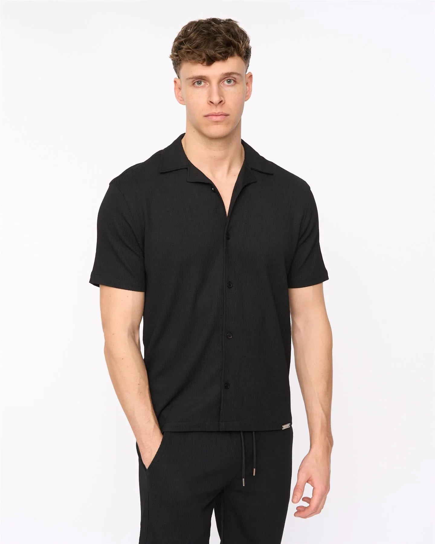 Mens Hingham Shirt & Shorts Set Black sold by Brand Corner product image thumbnail 4