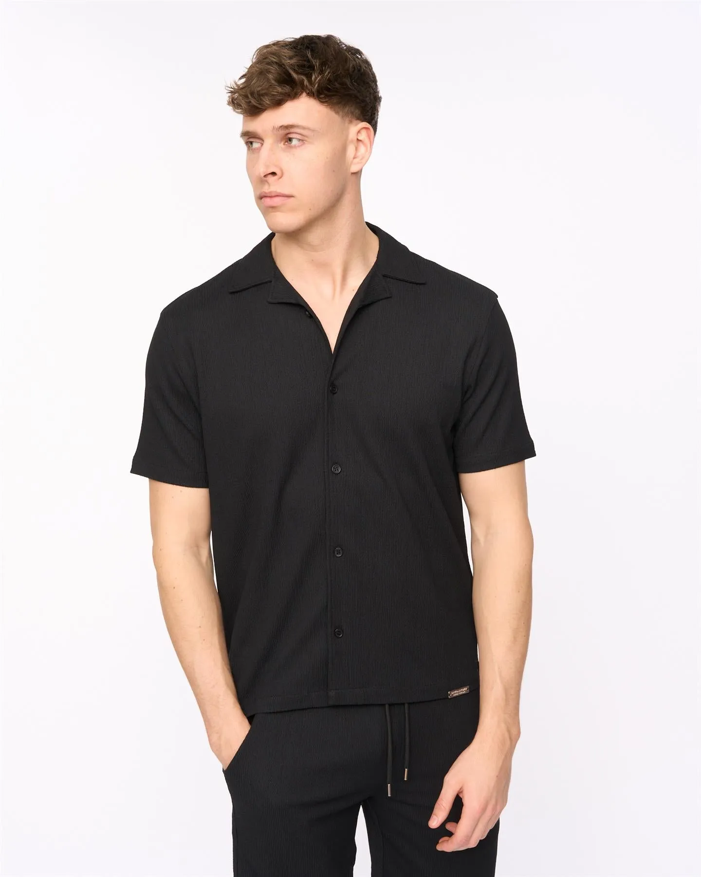 Mens Hingham Shirt & Shorts Set Black sold by Brand Corner product image thumbnail 5