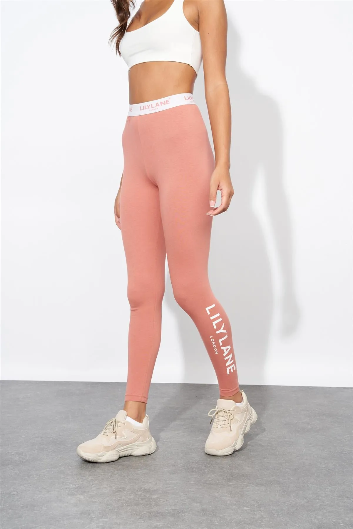 Ladies Lily Lane Matalina Leggings Dark Pink sold by Brand Corner product image thumbnail 2