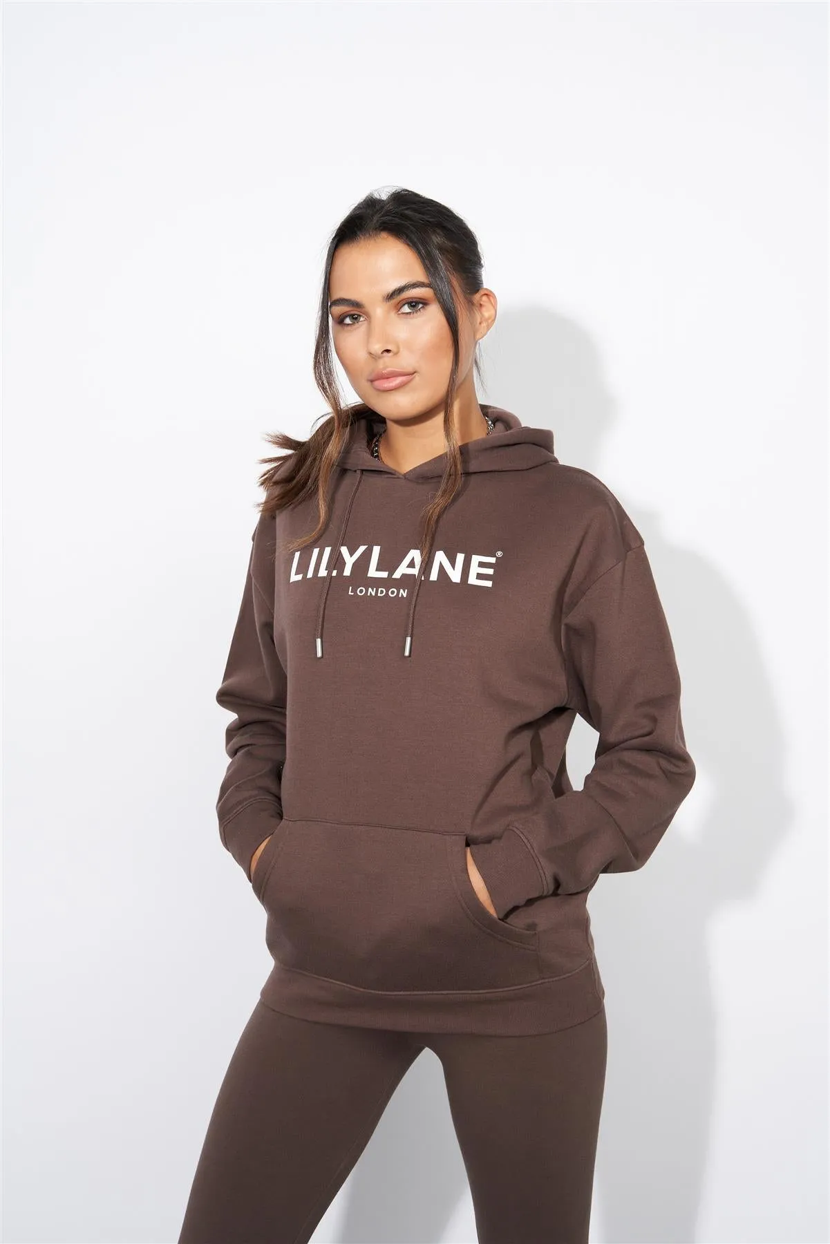 Ladies Lily Lane Ximena Hoodie Brown sold by Brand Corner