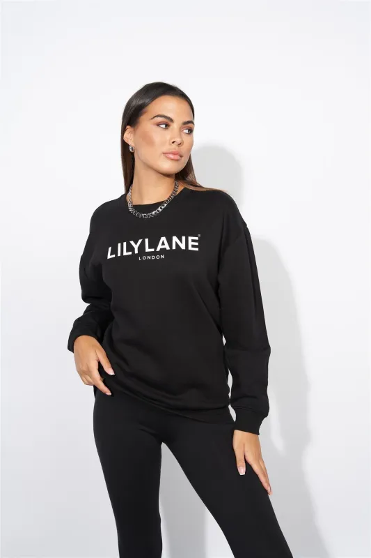Ladies Lily Lane Valeria Crew Black made by Brand Corner